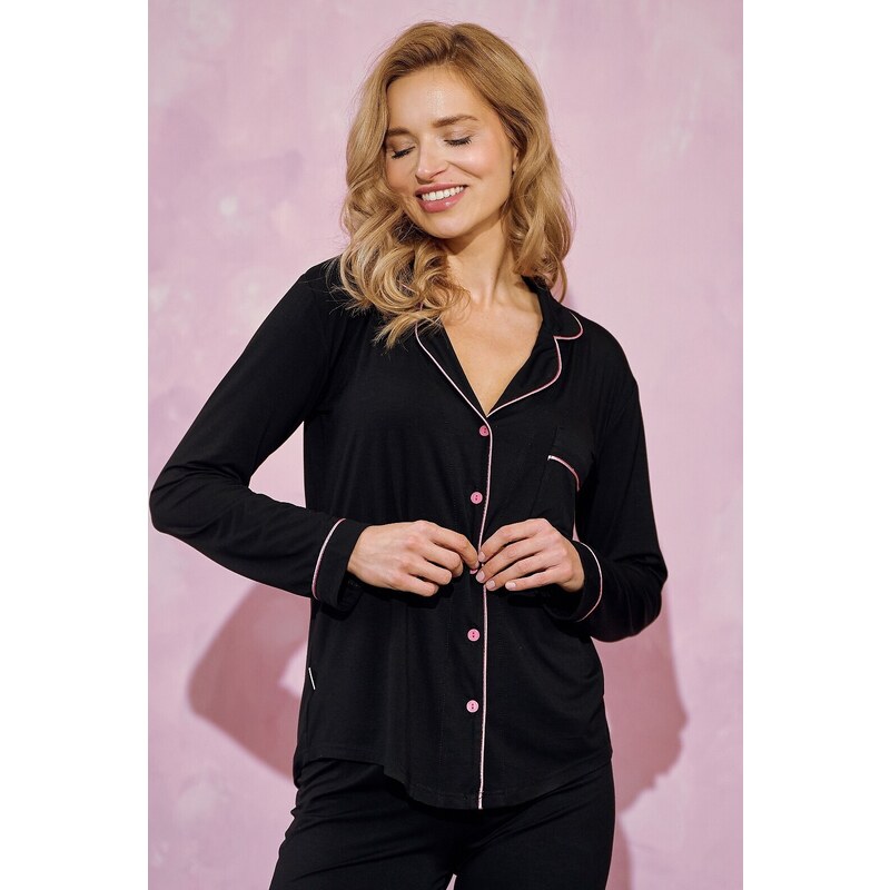 Lemované luxusní dlouhé pyžamo Taro Sydney 3230 dł/r S-XL Z25