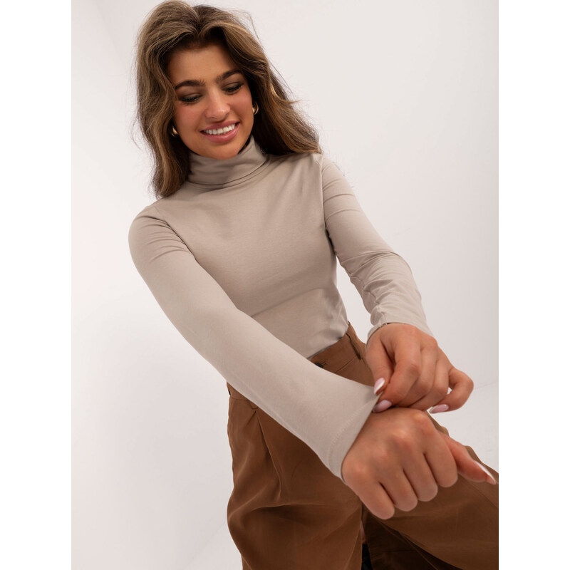 Sublevel Blouse-D15200M02527B-dark beige