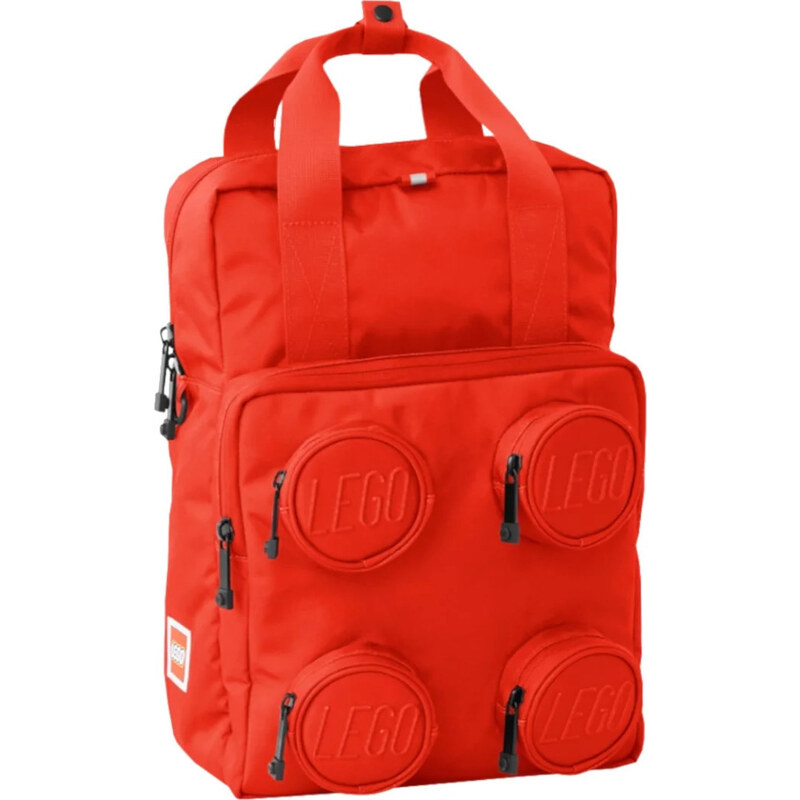 Červený batoh LEGO Brick 2x2 Backpack Červená 96553951