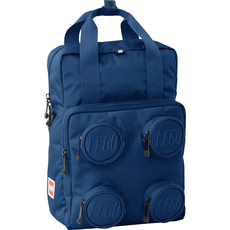 Tmavě modrá batoh LEGO Brick 2x2 Backpack