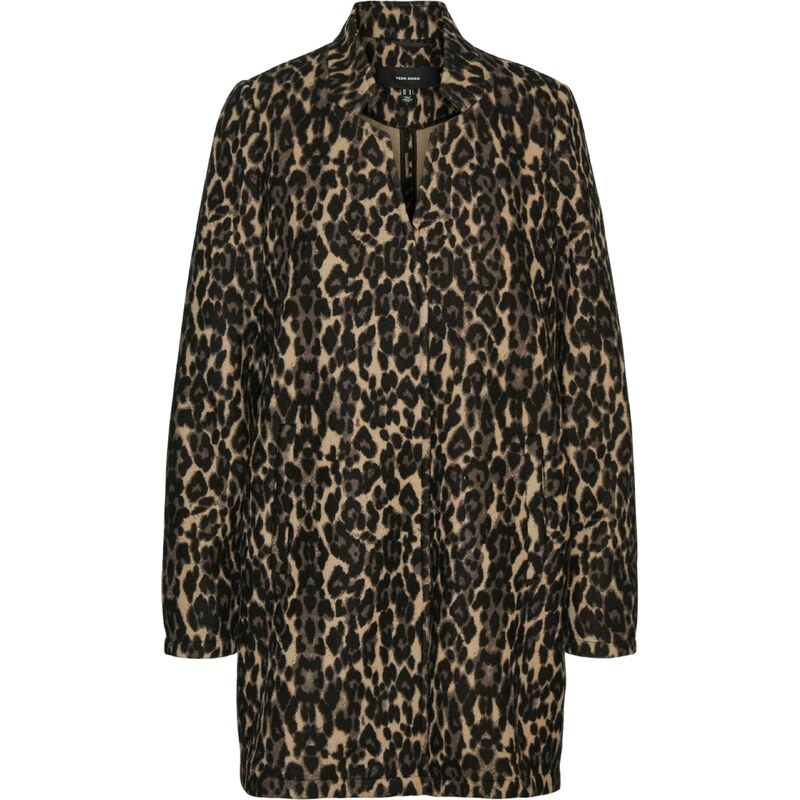 VERO MODA Přechodná bunda VMKATRINE čokoládová / cappuccino / černá 96578055