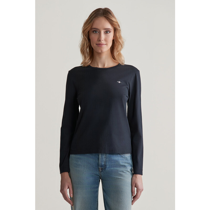 TRIČKO GANT REG SHIELD LS T-SHIRT BLACK 96589111