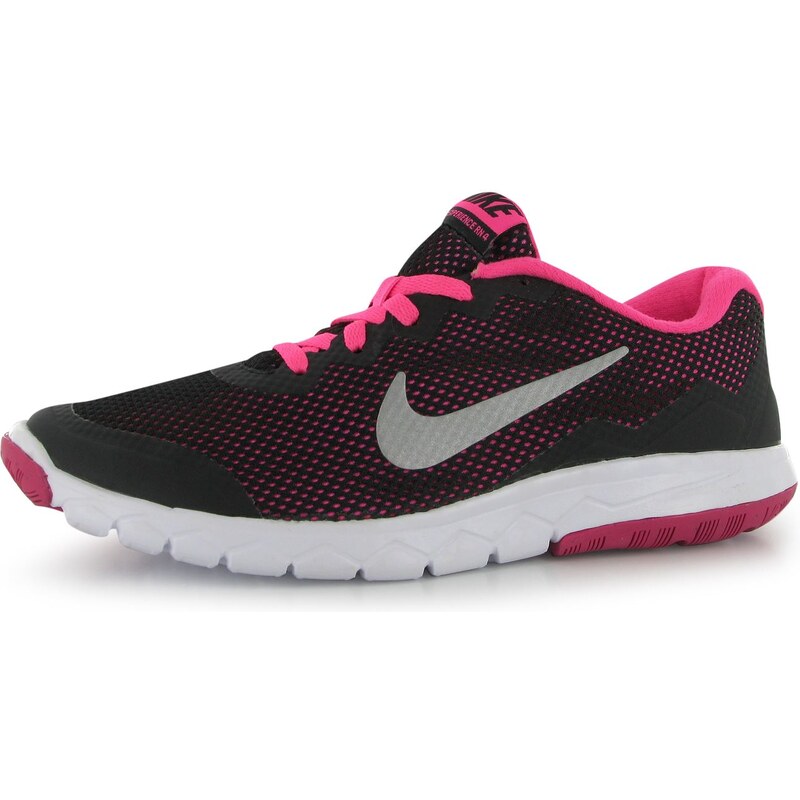 Nike Flex Experience dětské Running Shoes Black/Silv/Pink