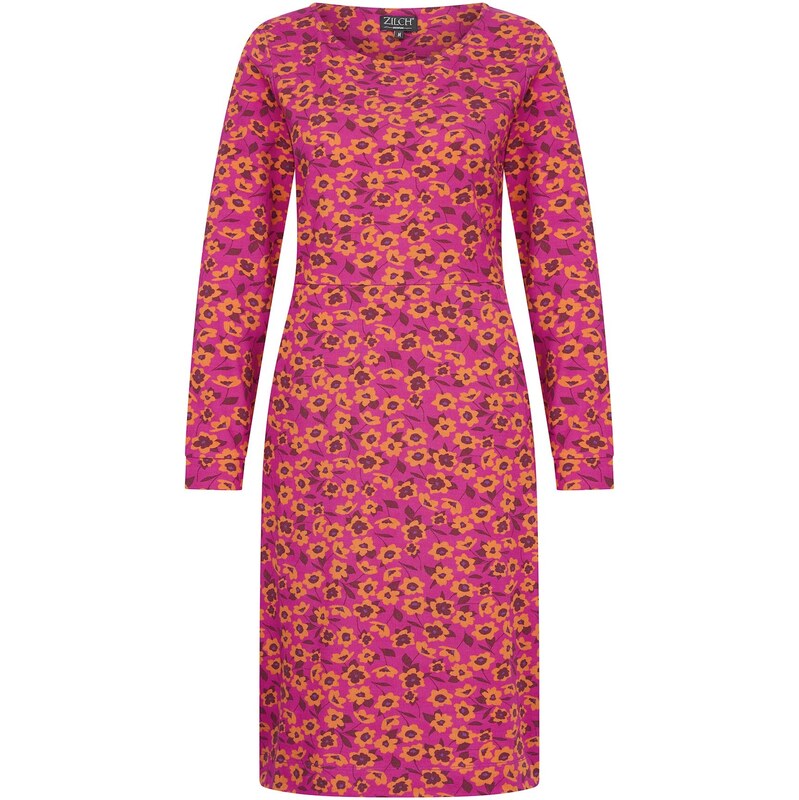 Zilch 42COL40.194 001275 - Dámské šaty Flower Bed Raspberry mix barev 96673151