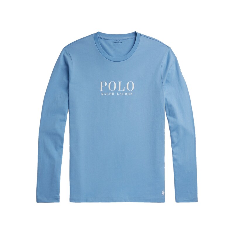 Polo Ralph Lauren Pyžamo dlouhé světlemodrá / bílá