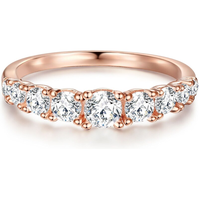 Trilani Prsten růžově zlatá / průhledná 113739930