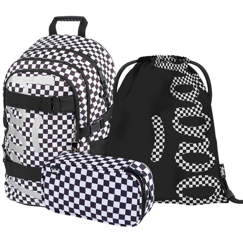 BAAGL 3 SET Skate Ska: batoh, penál, sáček