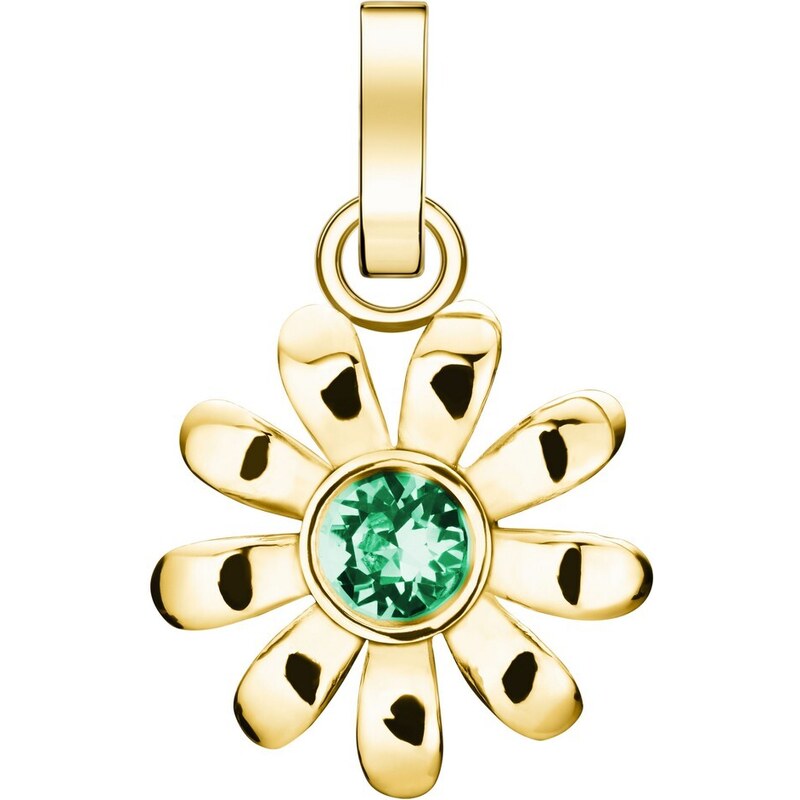 Rosefield dámský přívěsek ve zlaté barvě Daisy And Turquoise Crystal 82375050