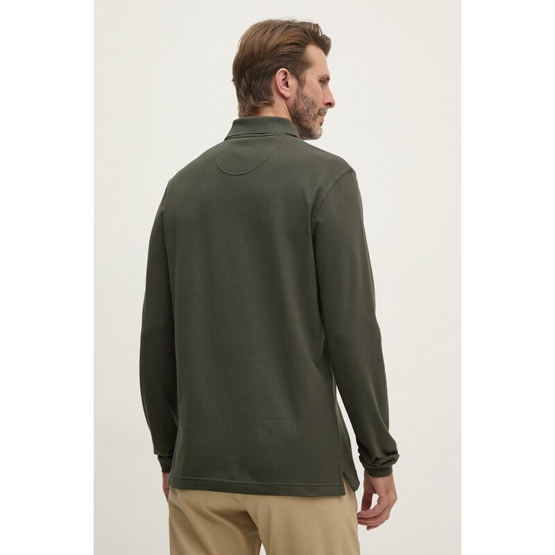 Bavlněné tričko s dlouhým rukávem Barbour