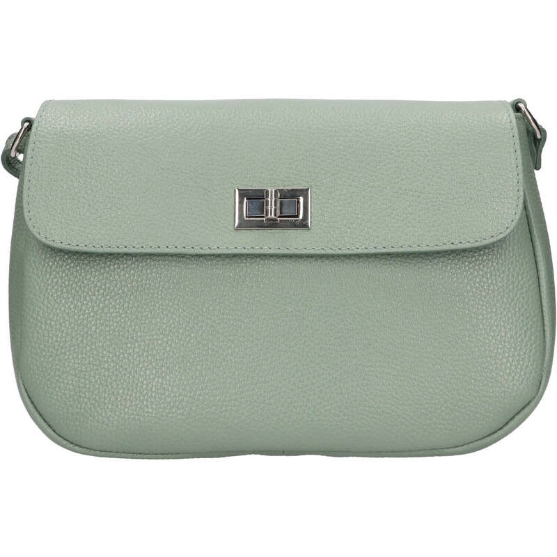 Dámská kožená crossbody kabelka Italia Arabela - zelená