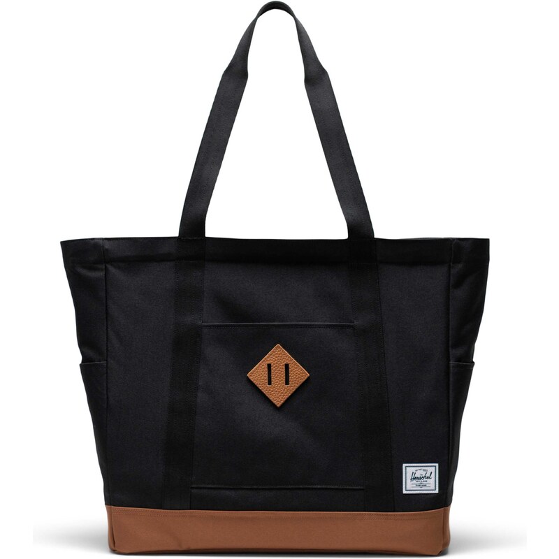 Herschel Heritage Tote Black/Saddle Brown 97357959