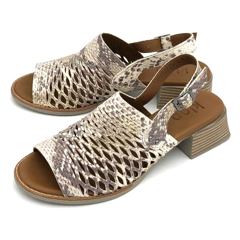 Dámské kožené sandály 001 4609-42 Klop multicolor