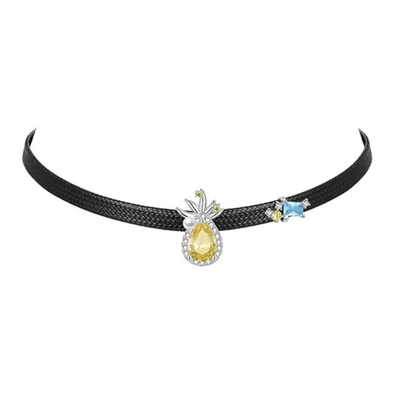 JAY Choker náhrdelník s ananasovým přívěskem 97541318