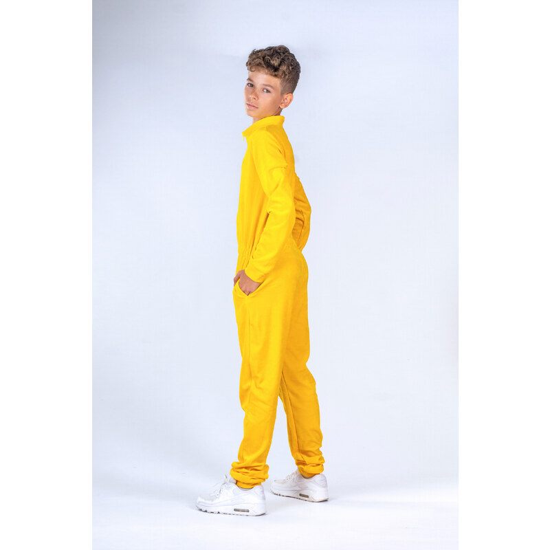 Dendy Chlapecký overal plyšový dlouhý Yellow 97598531