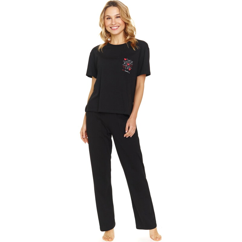 Dámské pyžamo DOCTOR NAP PM.7133 BLACK 97671079