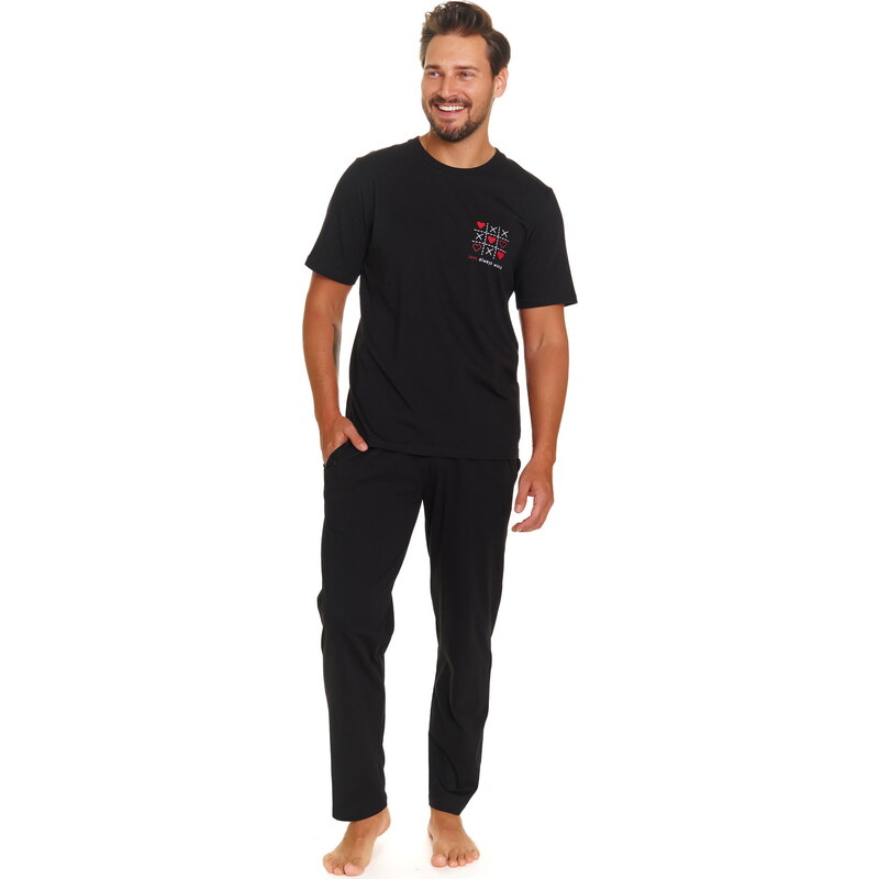 Pánské pyžamo DOCTOR NAP PMB.7134 BLACK