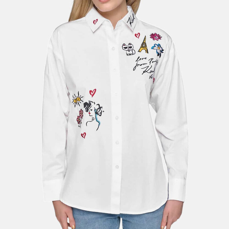 Dámská oversize košile Karl Lagerfeld 55747 114631725