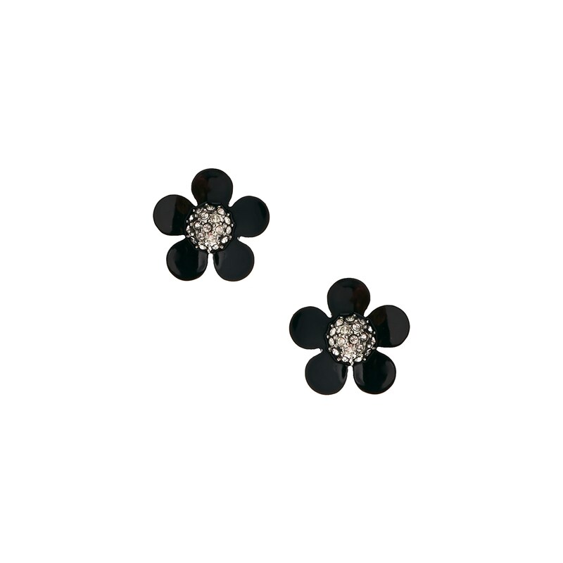 Lipsy Flower Stud Earring - Black