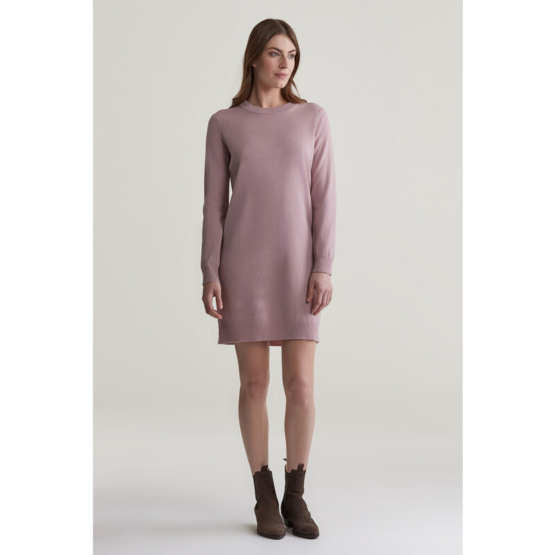 ŠATY GANT SUPERFINE LAMBSWOOL DRESS DUSTY PINK 97832511