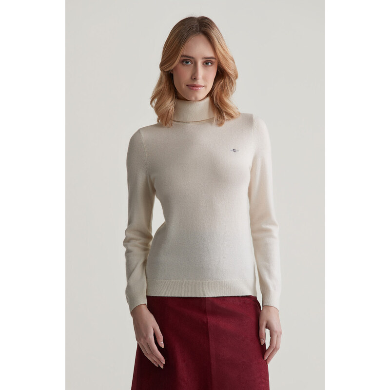 ROLÁK GANT EXTRAFINE LAMBSWOOL BLEND ROLLNECK CREAM 108419908