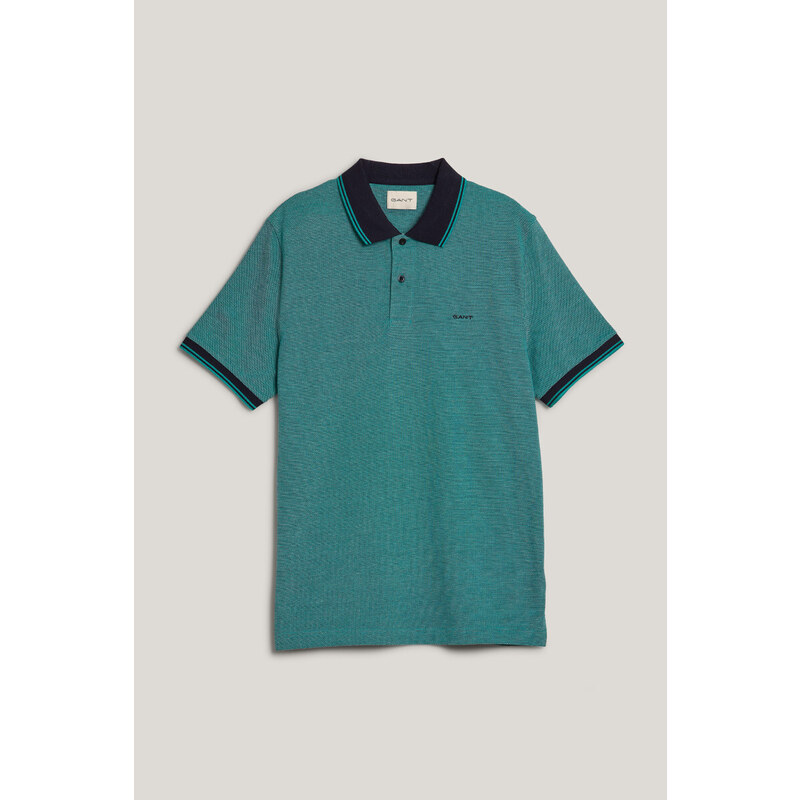POLOKOŠILE GANT 4-COL OXFORD SS PIQUE LAGOON BLUE