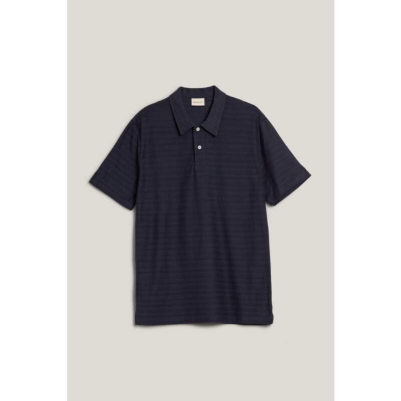 POLOKOŠILE GANT TEXTURED POLO EVENING BLUE
