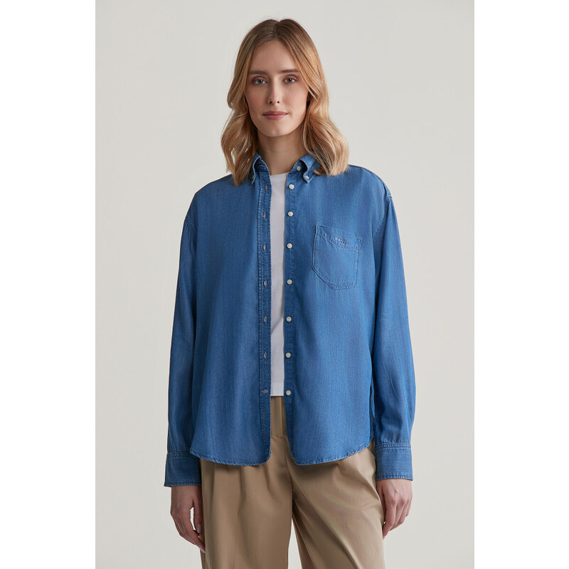 KOŠILE GANT REL INDIGO SHIRT LIGHT INDIGO