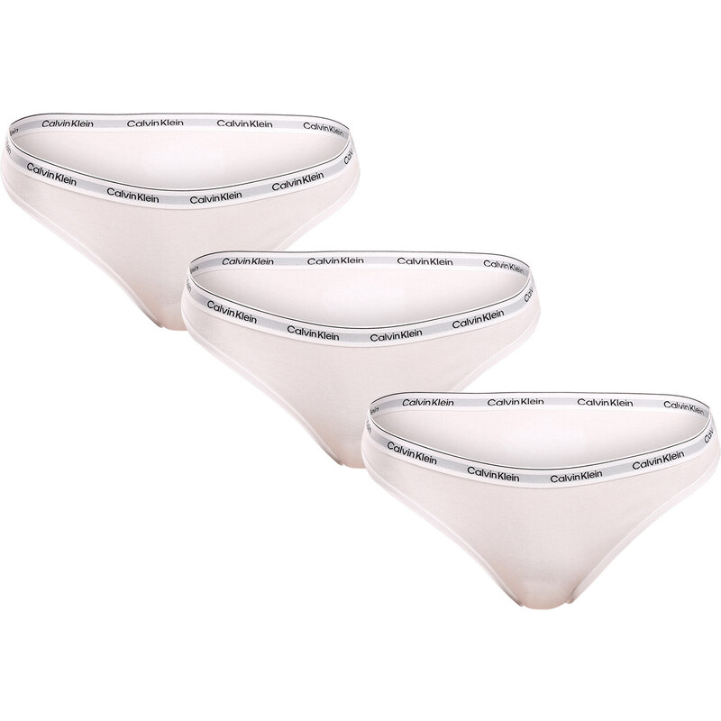 3PACK dámské kalhotky Calvin Klein bílé (QD5207E-100) 97913500