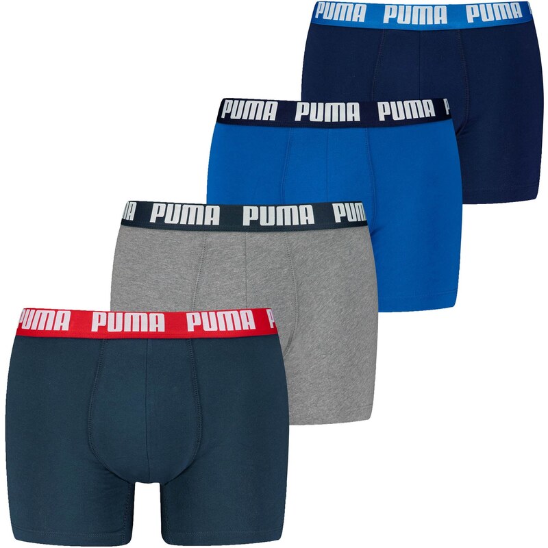 PUMA Boxerky námořnická modř / ultramarínová modř / šedý melír /