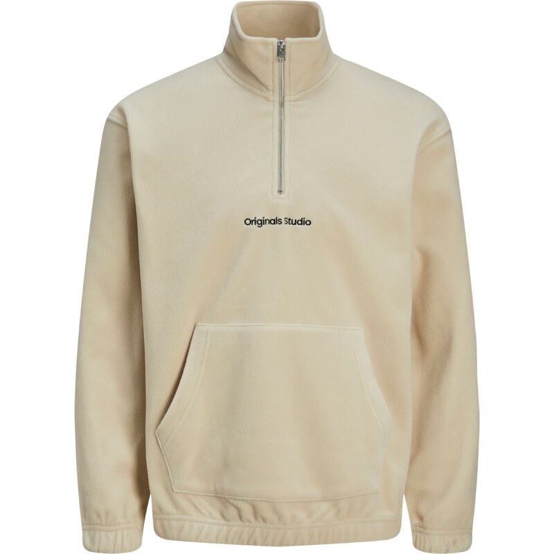 JACK & JONES Svetr JORVesterbro béžová / černá