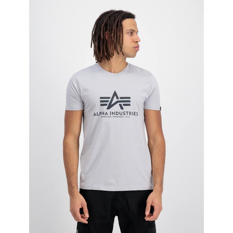 ALPHA INDUSTRIES Tričko modrá / šedá