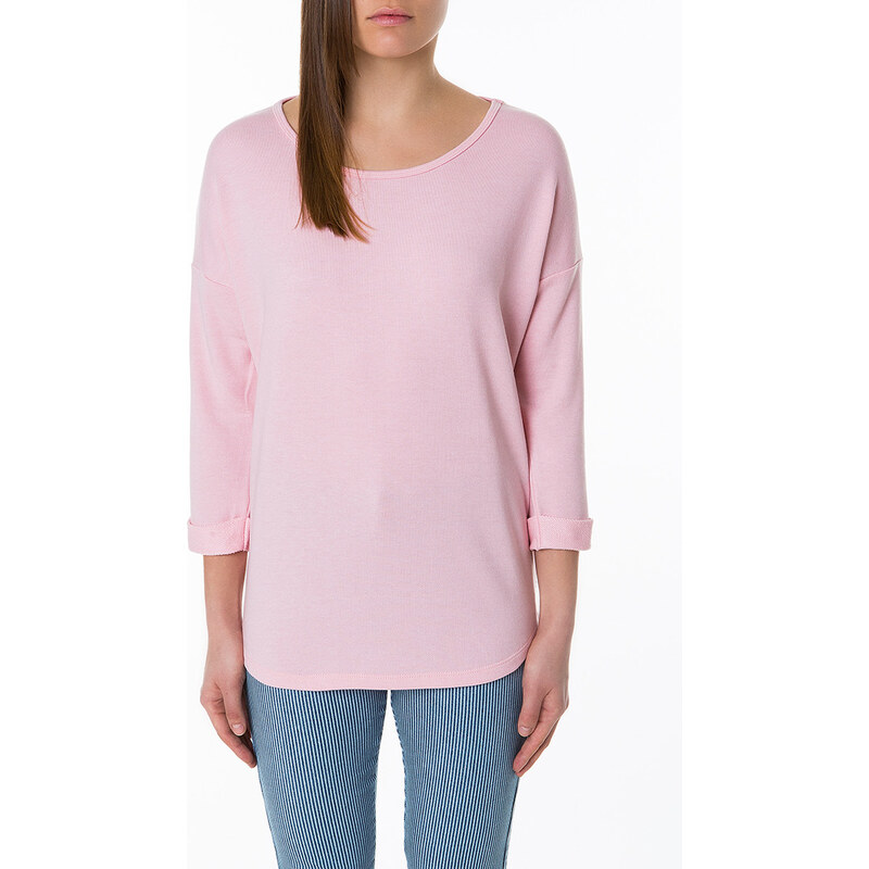 Tally Weijl Pink Light Sweater with Lace Back