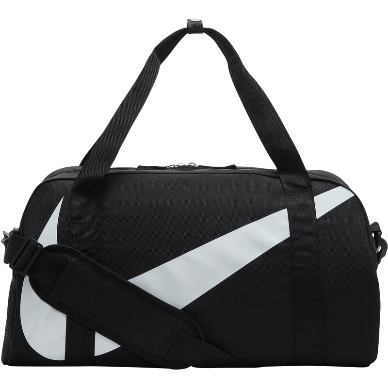 NIKE Sportovní taška černá / bílá