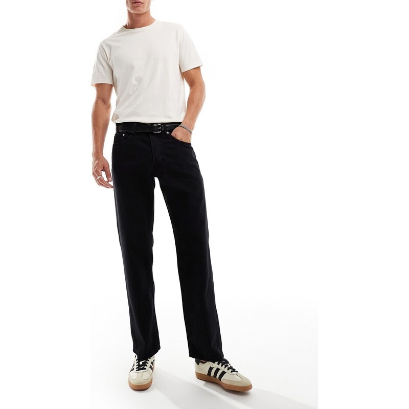 ONLY & SONS Edge straight fit jeans in black
