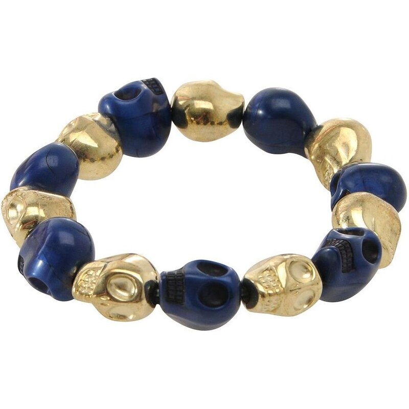Skull Bracelets Blue/Gold N