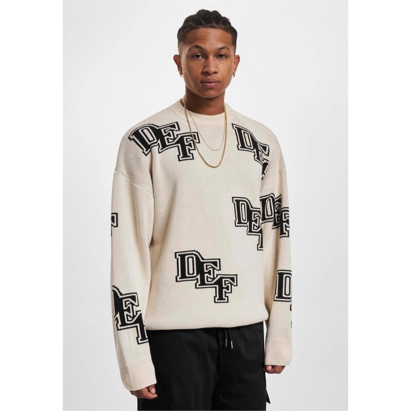 DEF Pánský svetr Knit černý