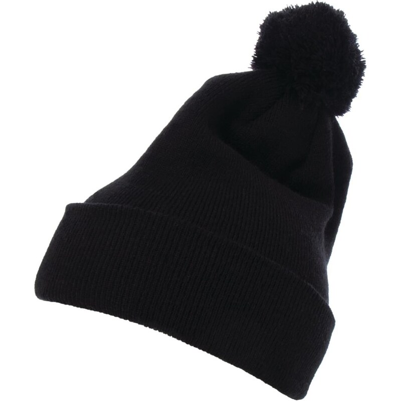 Flexfit Čepice Pom Pom Knit s manžetou černá 97972711