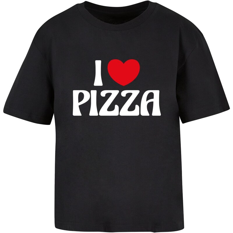 Mister Tee Dámské tričko Pizza Love černé