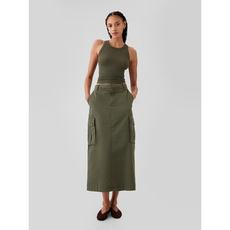 GAP Midi sukně s kapsami Utility Cargo - Dámské 107079279