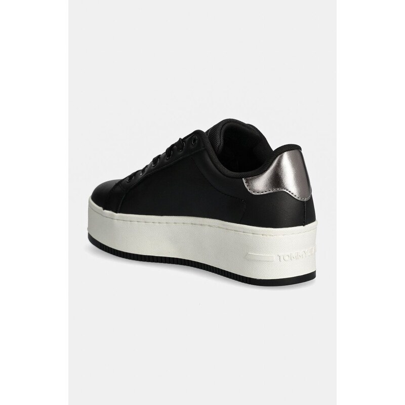 Kožené sneakers boty Tommy Jeans TJW FLATFORM SNEAKER METALLIC