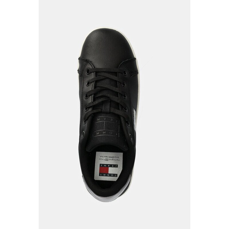 Kožené sneakers boty Tommy Jeans TJW FLATFORM SNEAKER METALLIC