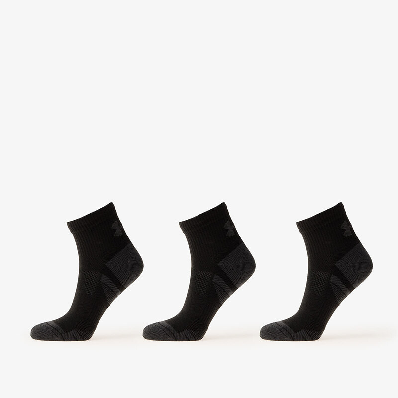 Ponožky Under Armour Performance Tech 3-Pack Qtr Black M
