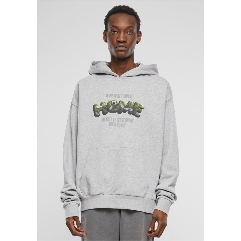 Mister Tee Pánská mMikina Home Ultraheavy Oversize Hoodie šedá