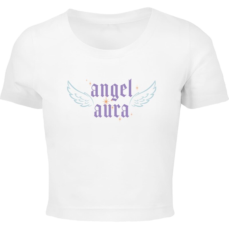 Mister Tee Dámské krátké tričko Angel Aura bílé