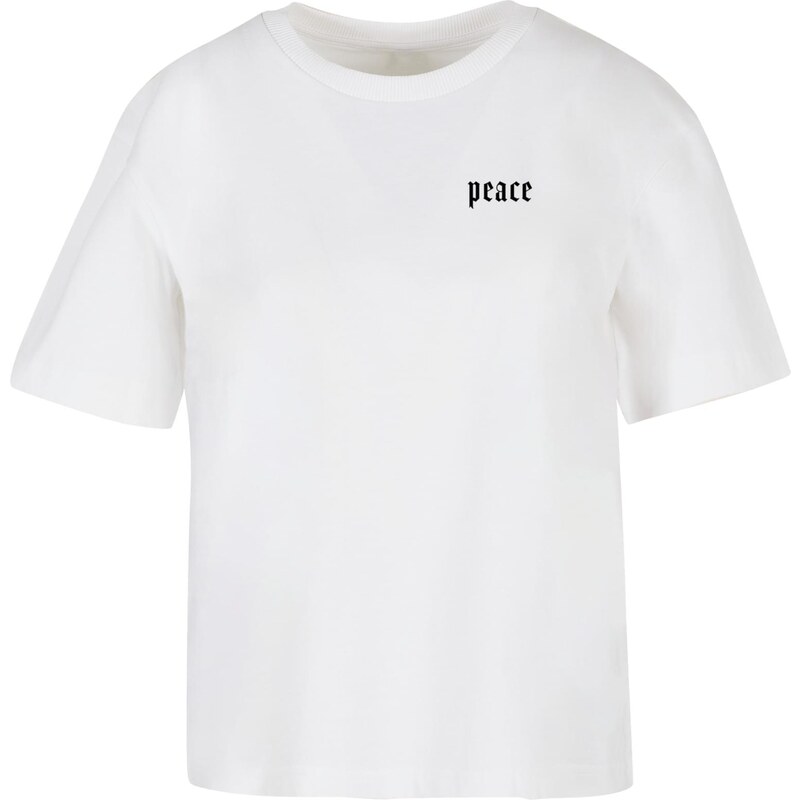 Mister Tee Dámské tričko Peace Hand bílé