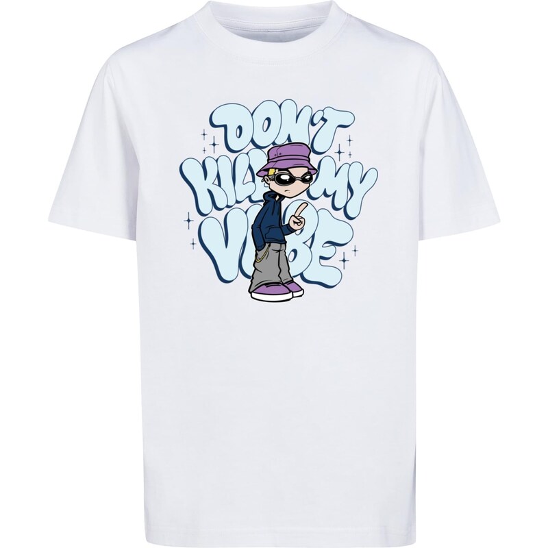 Mister Tee Dětské tričko Kids Dont Kill My Vibe bílé