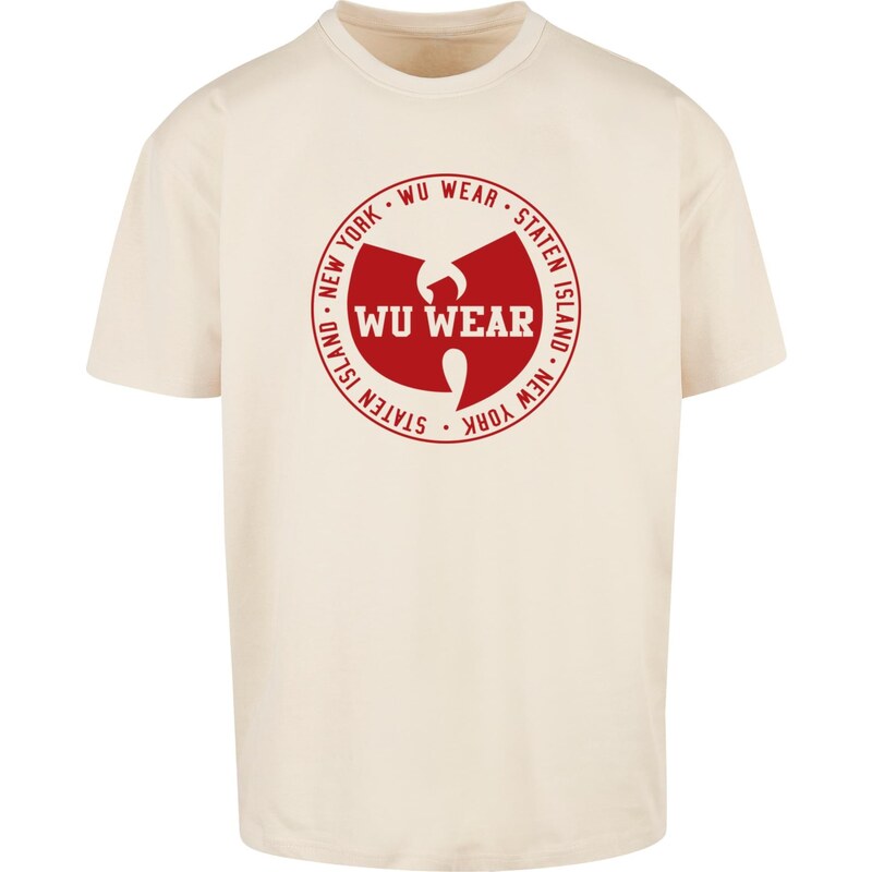 Pánské tričko WU Wear Circle Logo Oversize pískové
