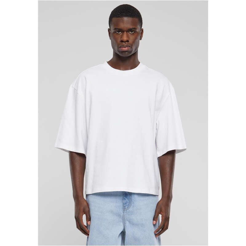 Urban Classics Pánské tričko oversized Cropped bílé