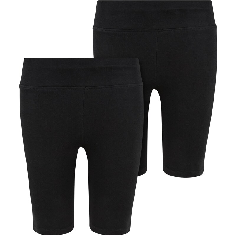 Urban Classics Dívčí cyklistické šortky High Waist 2-balení