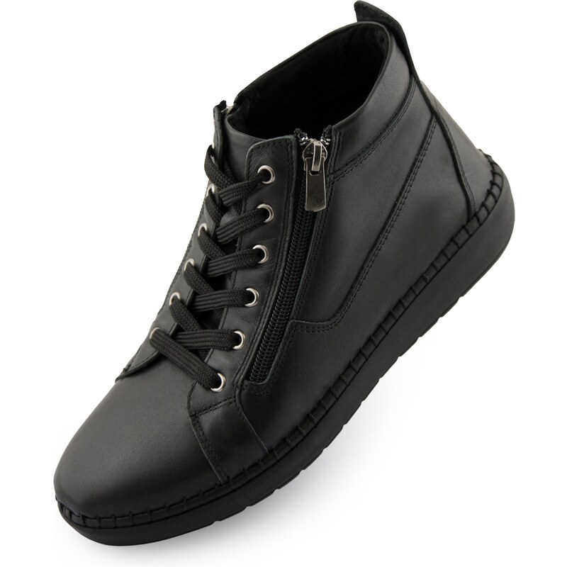Dámské kožené boty NELL 7026 Black 39 97887496